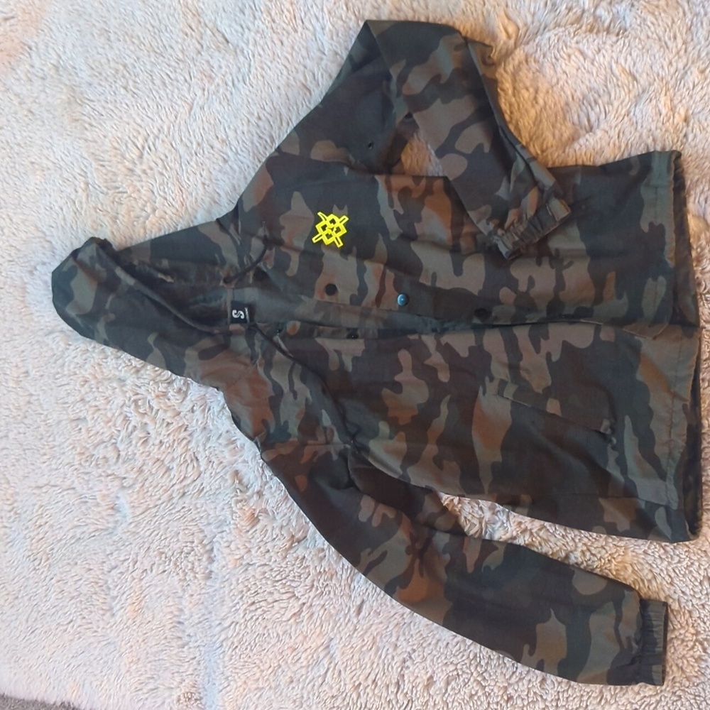 Camo rain jacket